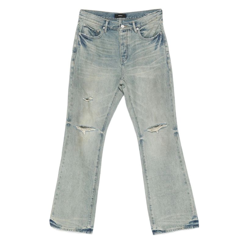Purple Brand Blue Denim  Bootcut Jeans Men